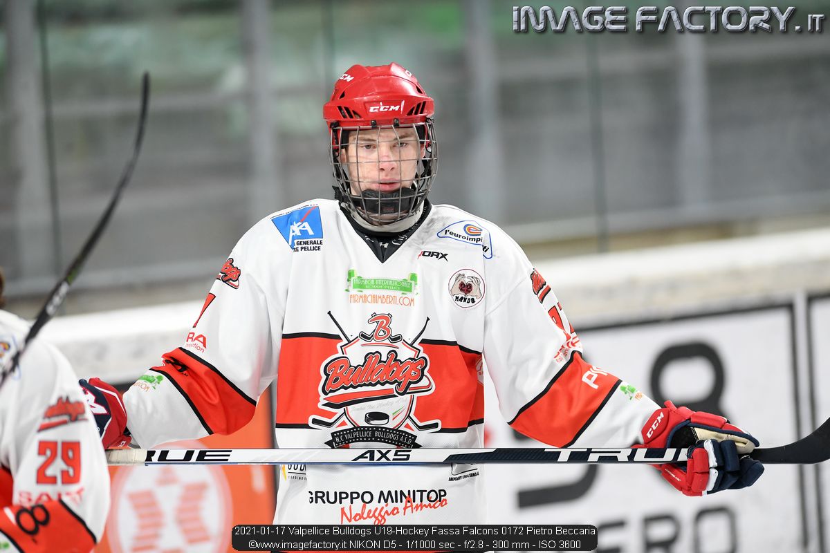 2021-01-17 Valpellice Bulldogs U19-Hockey Fassa Falcons 0172 Pietro Beccaria
